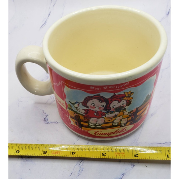 Campbell's Kids Soup Ceramic Coffee Mug Houston Harvest 1998 Spring Scenes - Picture 6 of 8